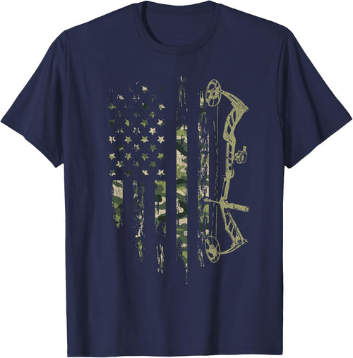 Camo American Flag Bowhunting Bow Archery Deer Hunting Gift