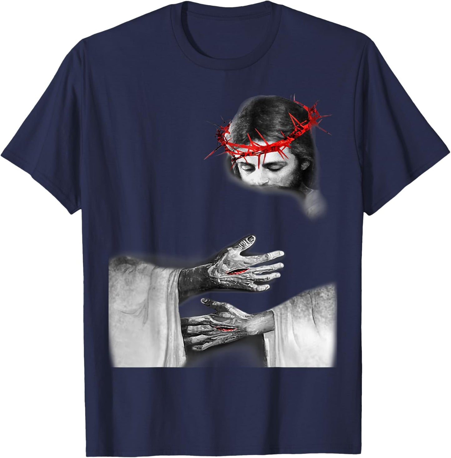 Jesus Hug T-Shirt - T-Shirt | Navy