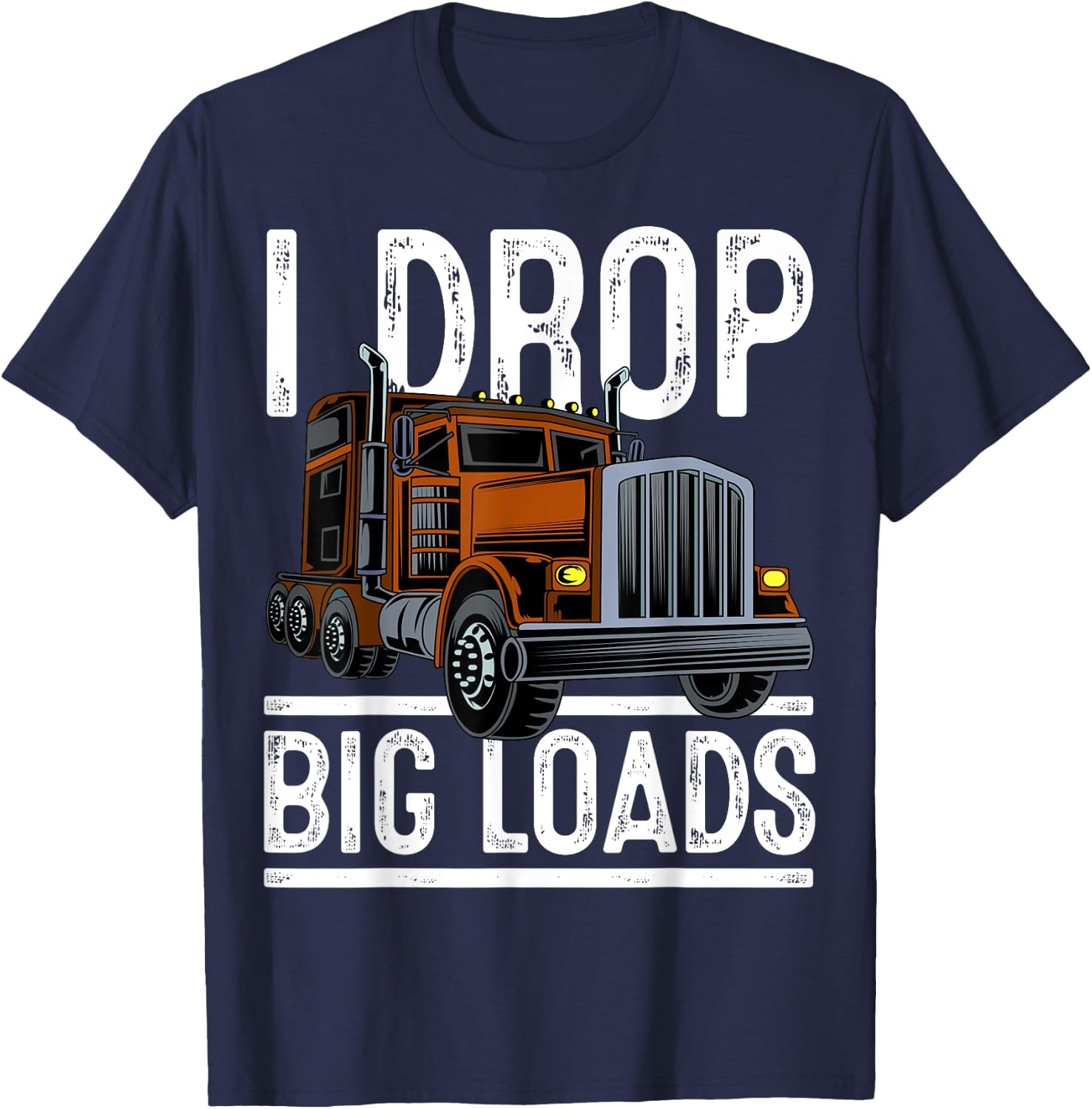 Truck Trucker T-Shirt - T-Shirt | Navy
