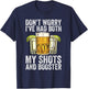 Don't Worry I've Had Both My Shots And Booster Funny Vaccine T-Shirt - T-Shirt | Navy