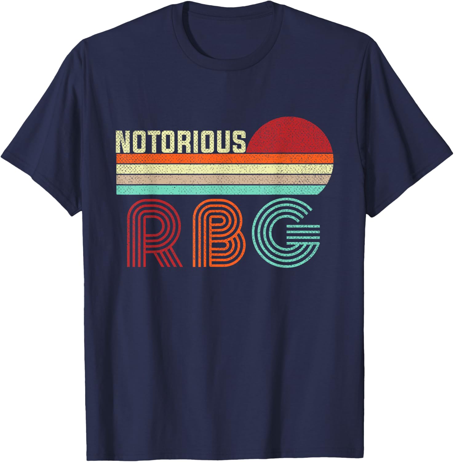 Vintage Notorious RBG shirt , Ruth Bader Ginsburg T-Shirt - T-Shirt | Navy