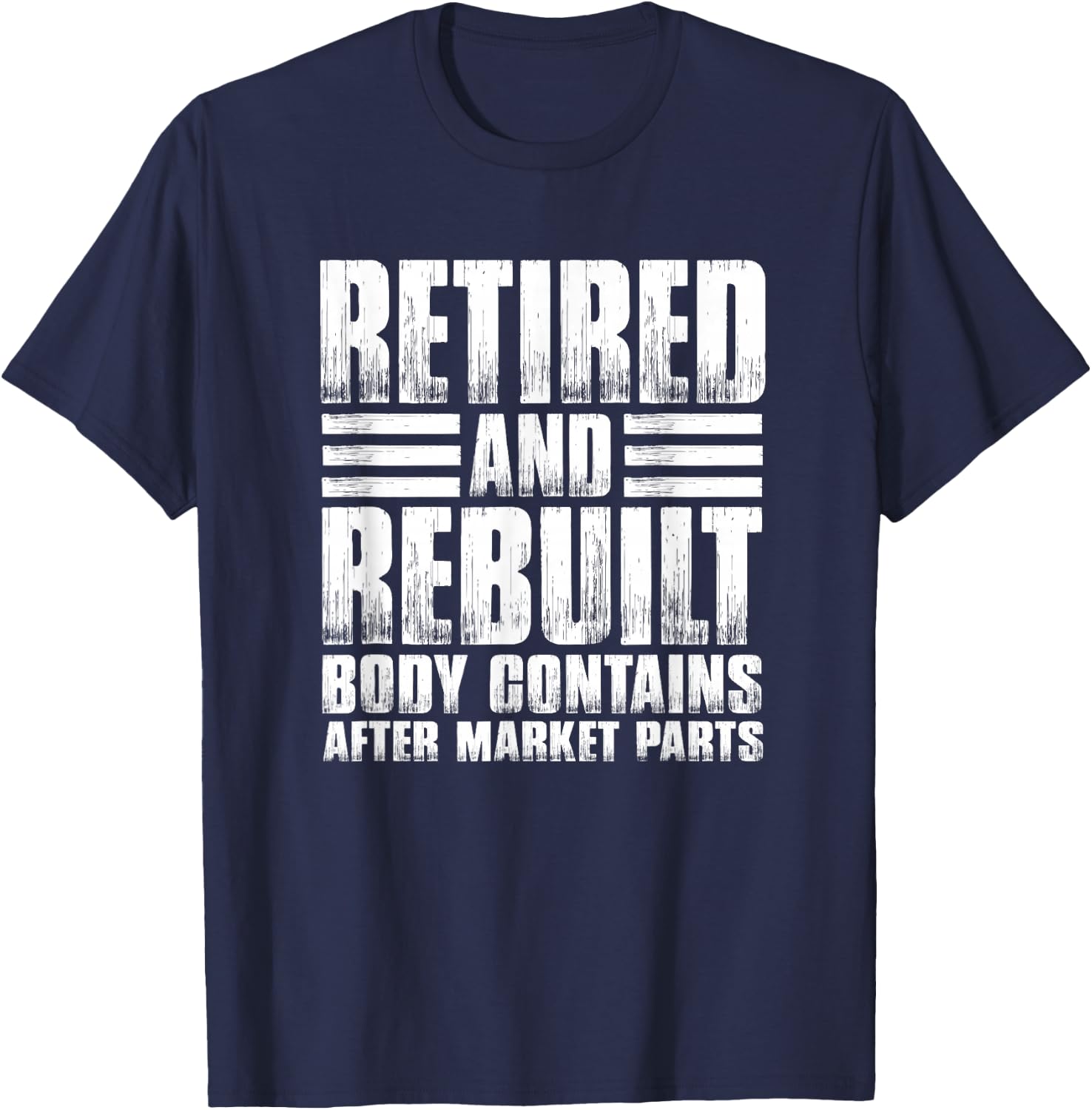 Bionic Aftermarket Parts Design - Knee and Hip Replacement Small T-Shirt - T-Shirt | Navy