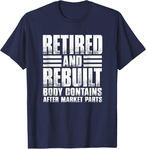 Bionic Aftermarket Parts Design - Knee and Hip Replacement Small T-Shirt - T-Shirt | Navy