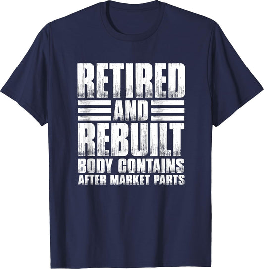 Bionic Aftermarket Parts Design - Knee and Hip Replacement Small T-Shirt - T-Shirt | Navy
