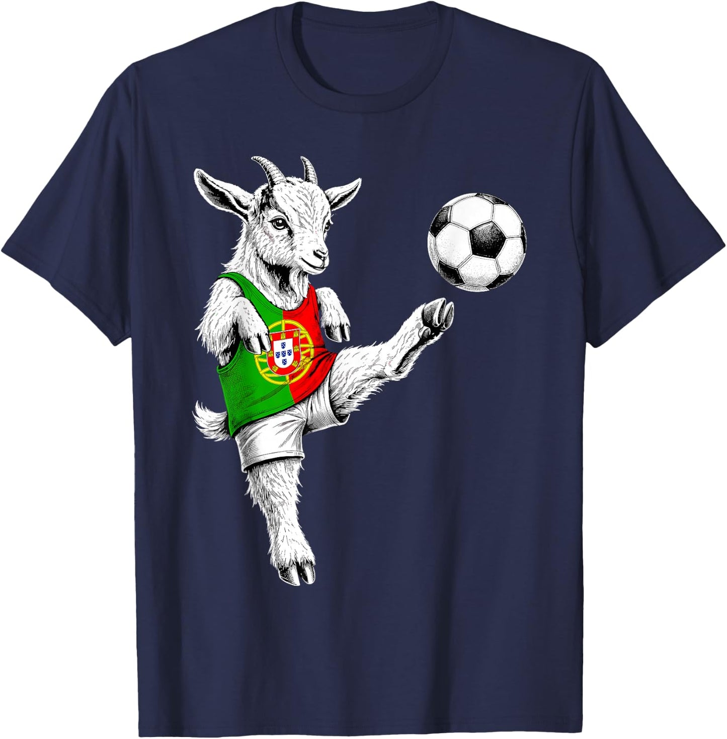 Portuguese Flag Novelty Portugal T-Shirt - T-Shirt | Navy