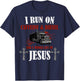 I Run on Diesel, Caffeine & Jesus, Christian Truck Driver T-Shirt - T-Shirt | Navy