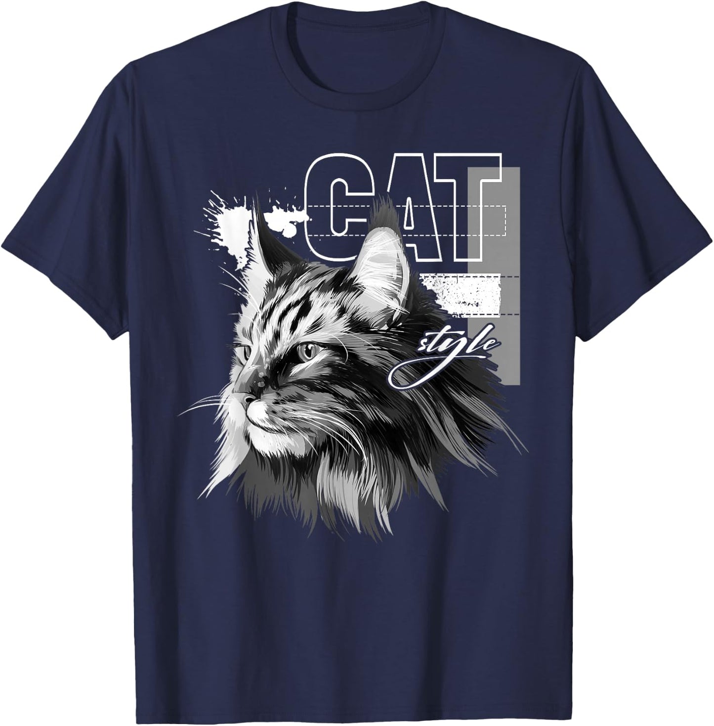 Maine Coon cat T-Shirt - T-Shirt | Navy