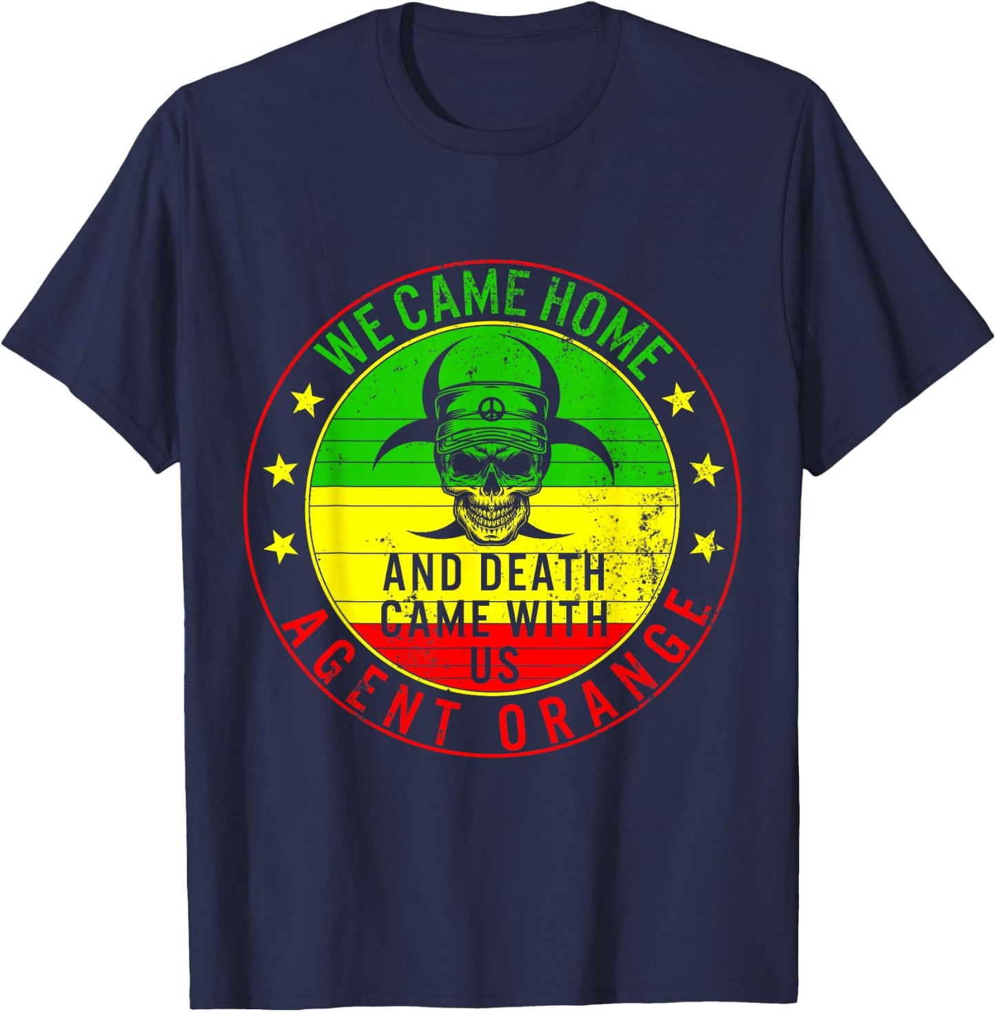 Vietnam Veterans Day Orange Agent Victims Retired Soldiers T-Shirt - T-Shirt | Navy