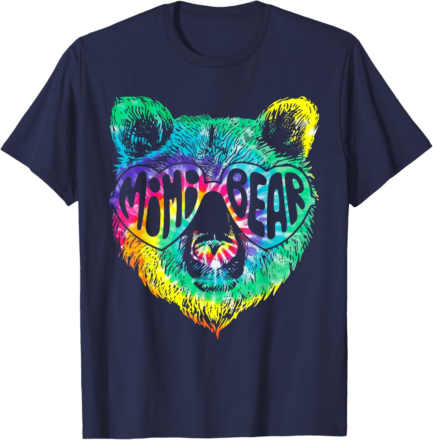 Mimi Bear Sunglasses Pajama Family Matching T-Shirt - T-Shirt | Navy
