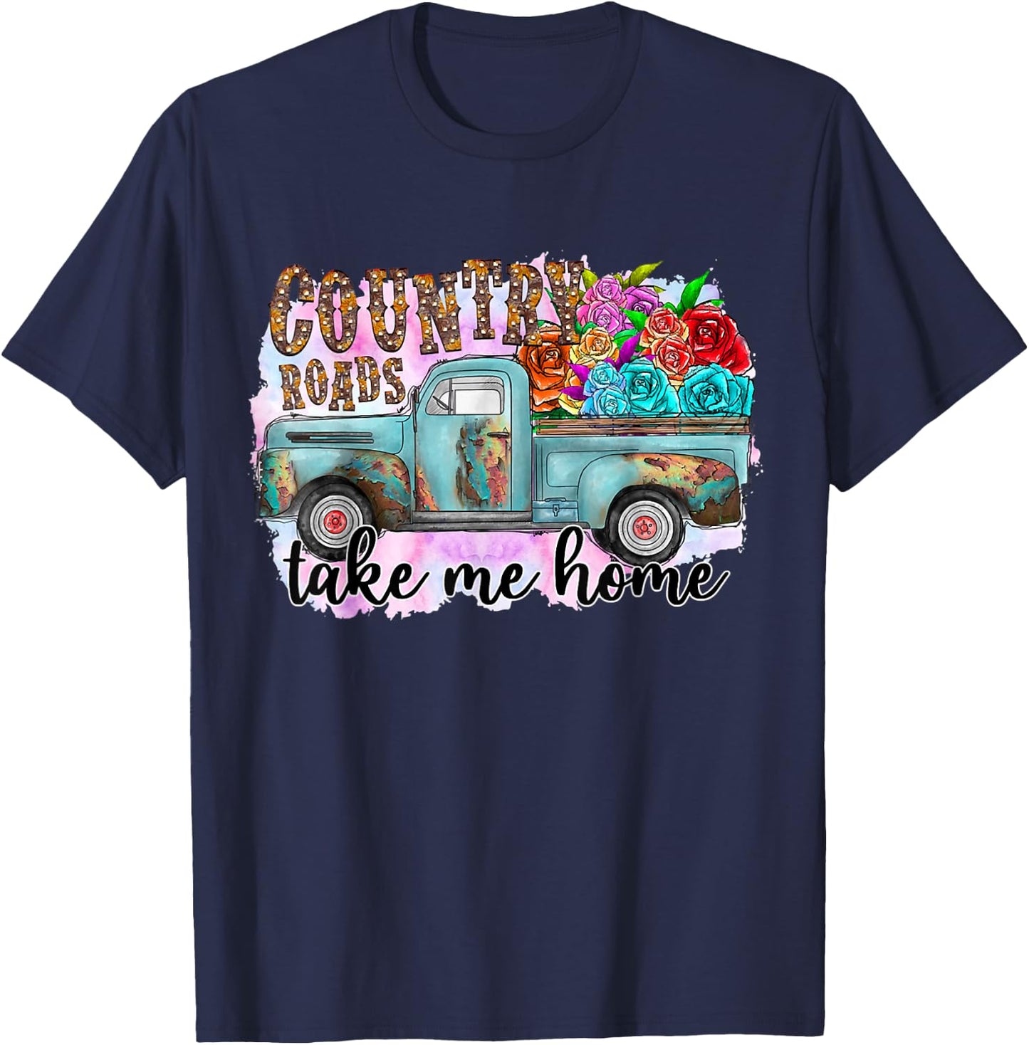 Country Roads Take Me Home T-Shirt - T-Shirt | Navy