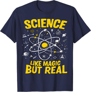 Science Like Magic But Real T-Shirt - T-Shirt | Navy