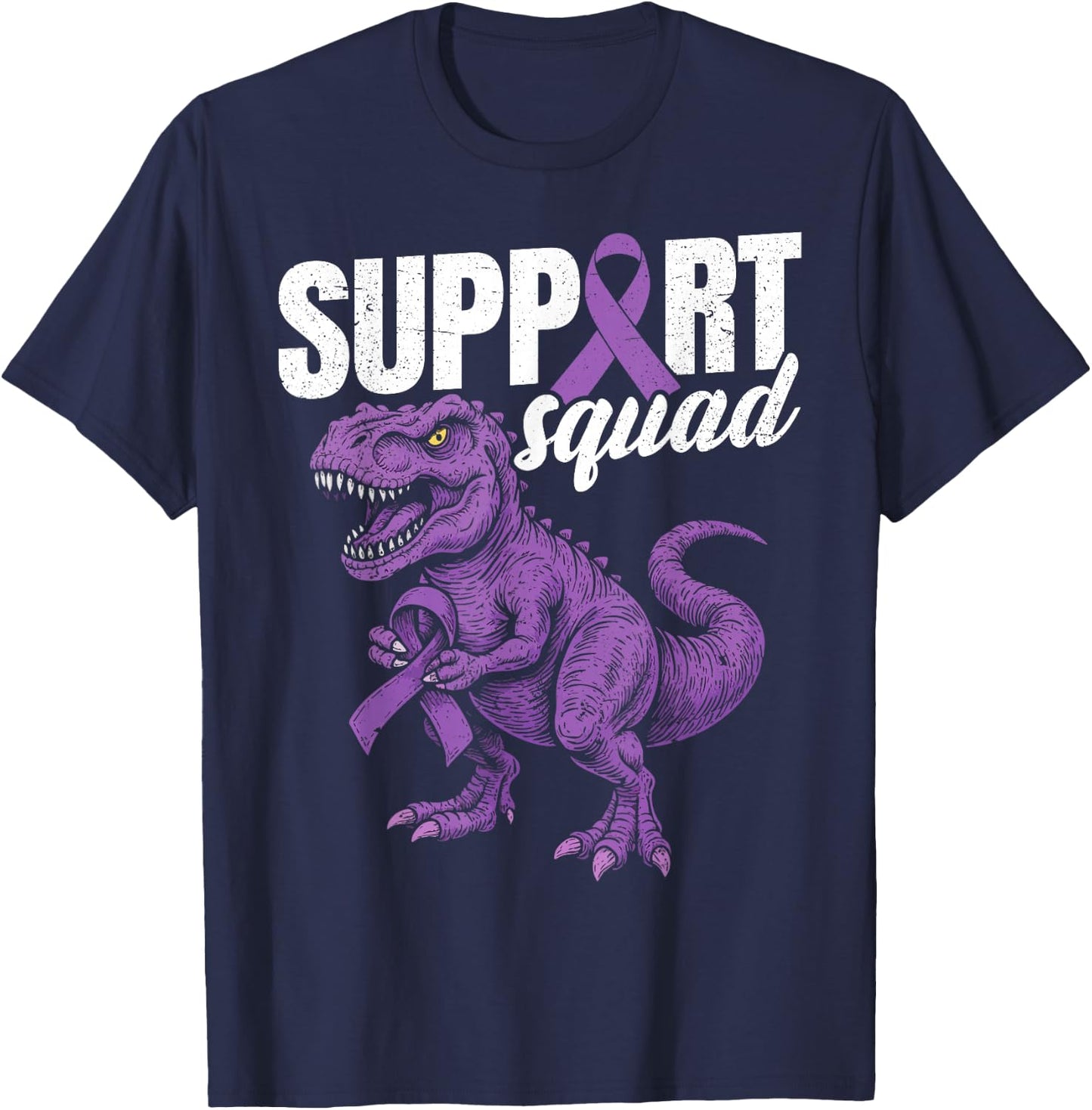 Chiari Malformation Awareness Support Family T-Shirt - T-Shirt | Navy