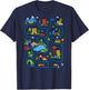 (On Back) Tired Dads Club Car Race Track On Dad Father's Day T-Shirt - T-Shirt | Navy