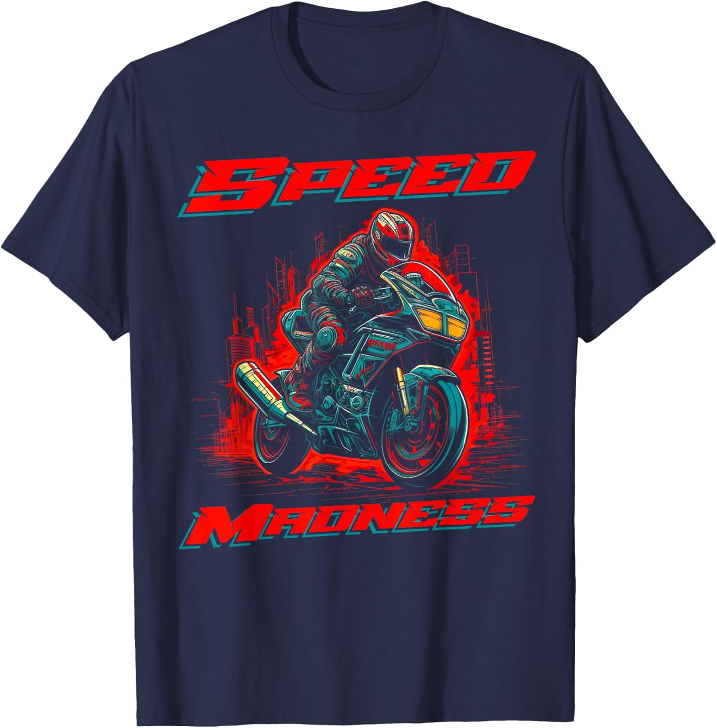 Racing Motorbike T-Shirt - T-Shirt | Navy