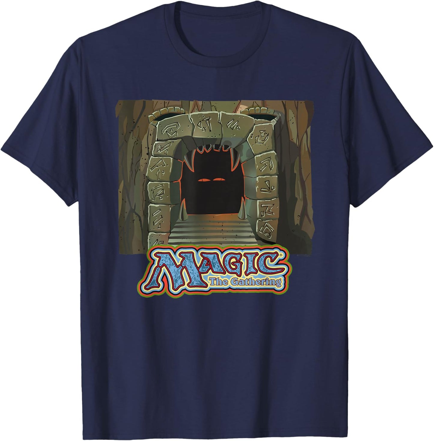 Magic: The Gathering Howling Mine Retro Card T-Shirt - T-Shirt | Navy