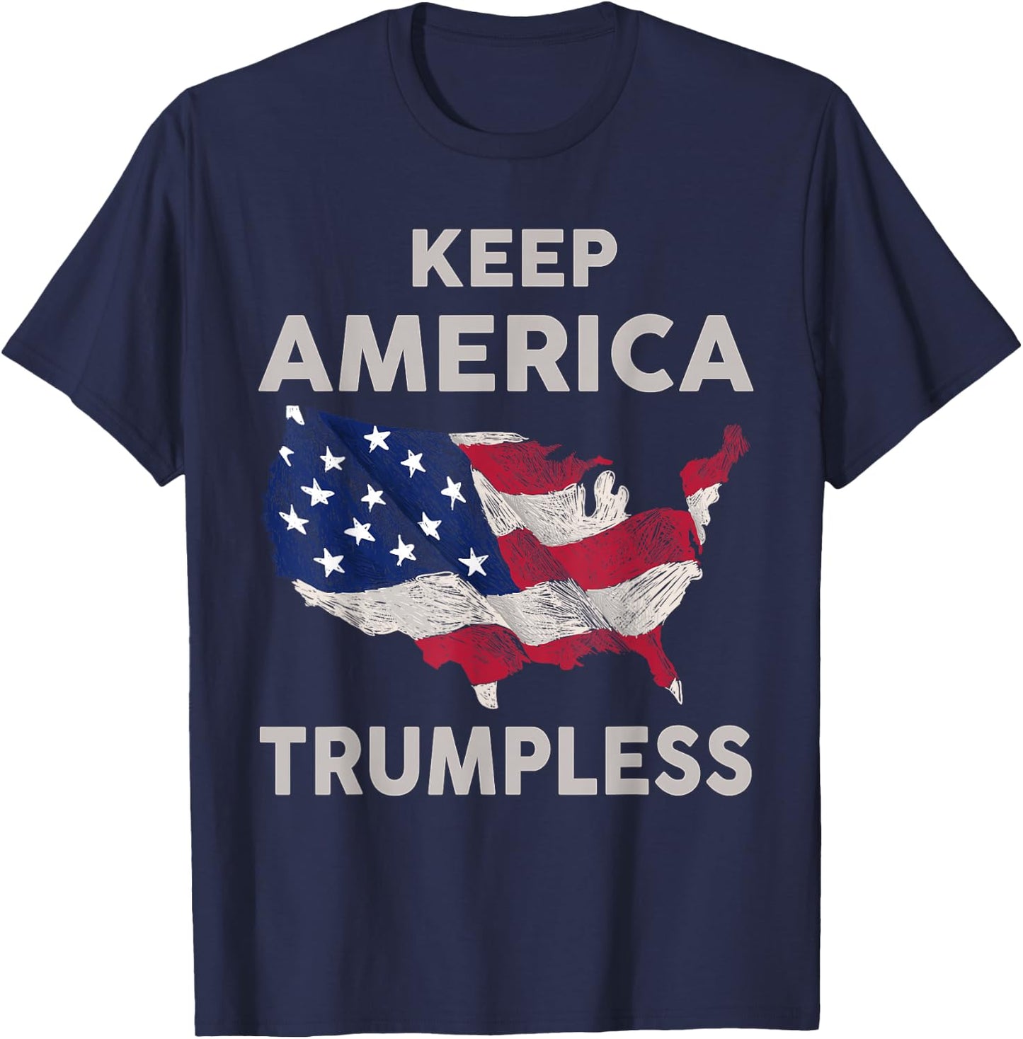 Keep America Trumpless T-Shirt - T-Shirt | Navy