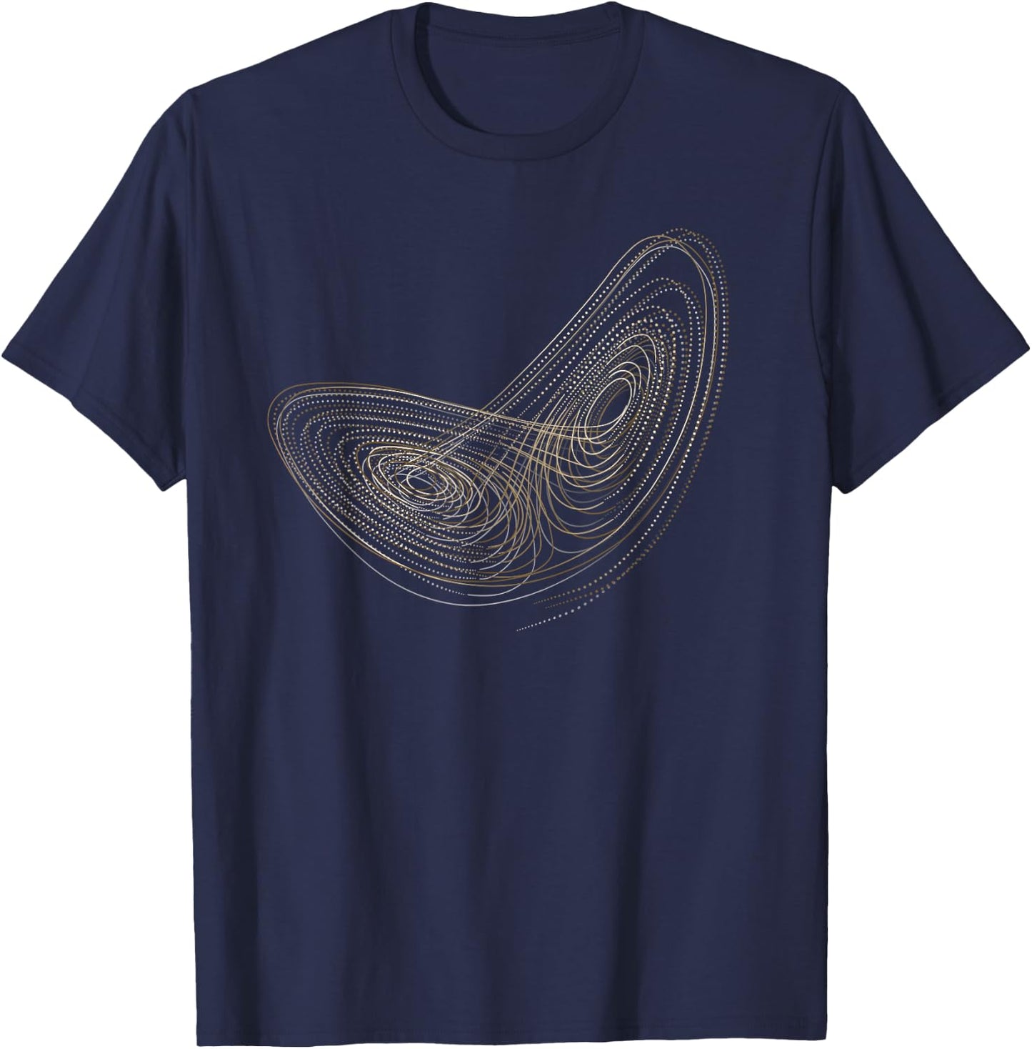 Chaos theory:Lorenz attractor T-Shirt - T-Shirt | Navy