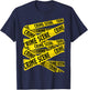 Crime Scene Investigation Tape, CSI Police, Forensic Science T-Shirt - T-Shirt | Navy