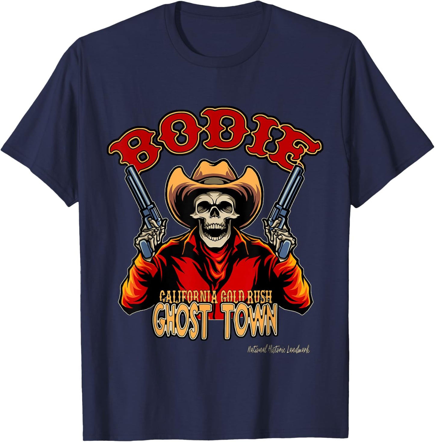 Bodie California Gold Rush Mining Ghost Town Keepsake T-Shirt - T-Shirt | Navy