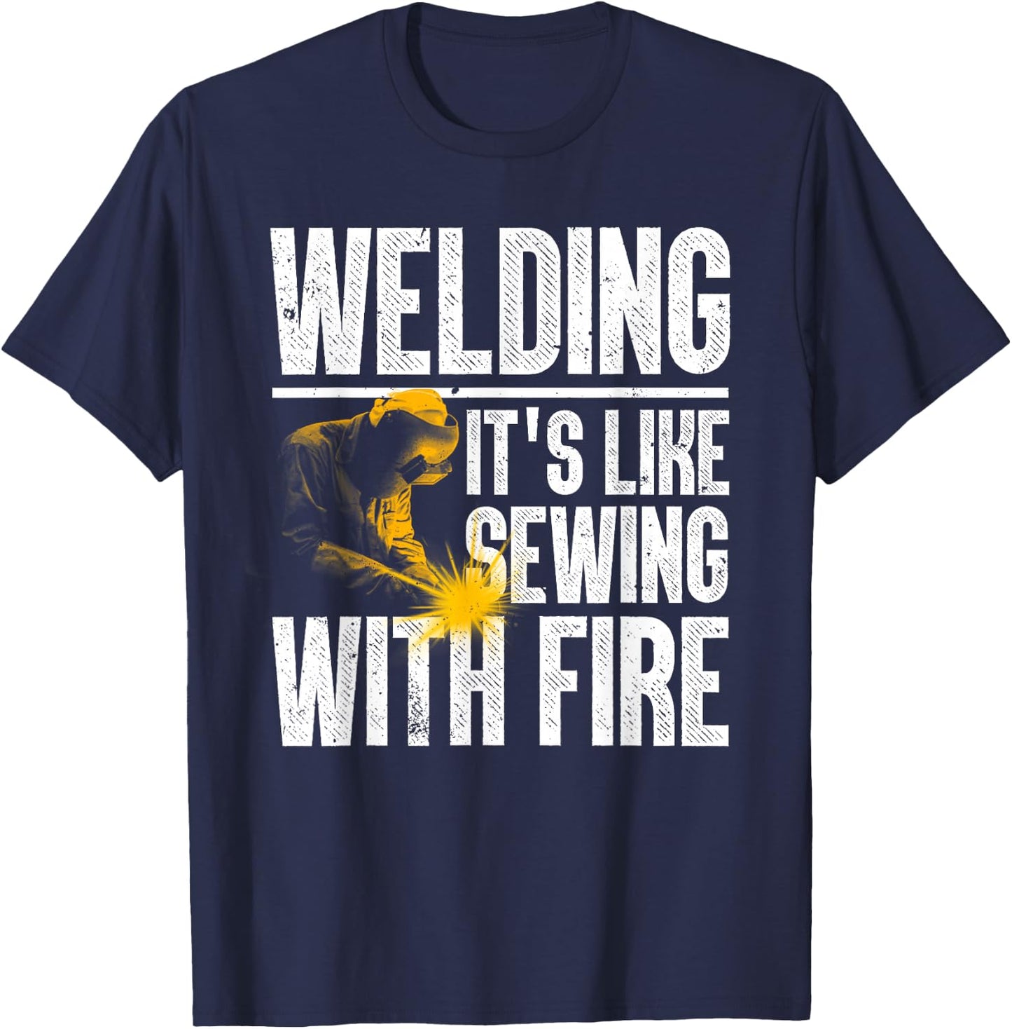 Best Welding Design Women Welder Welding Metal Weld T-Shirt - T-Shirt | Navy