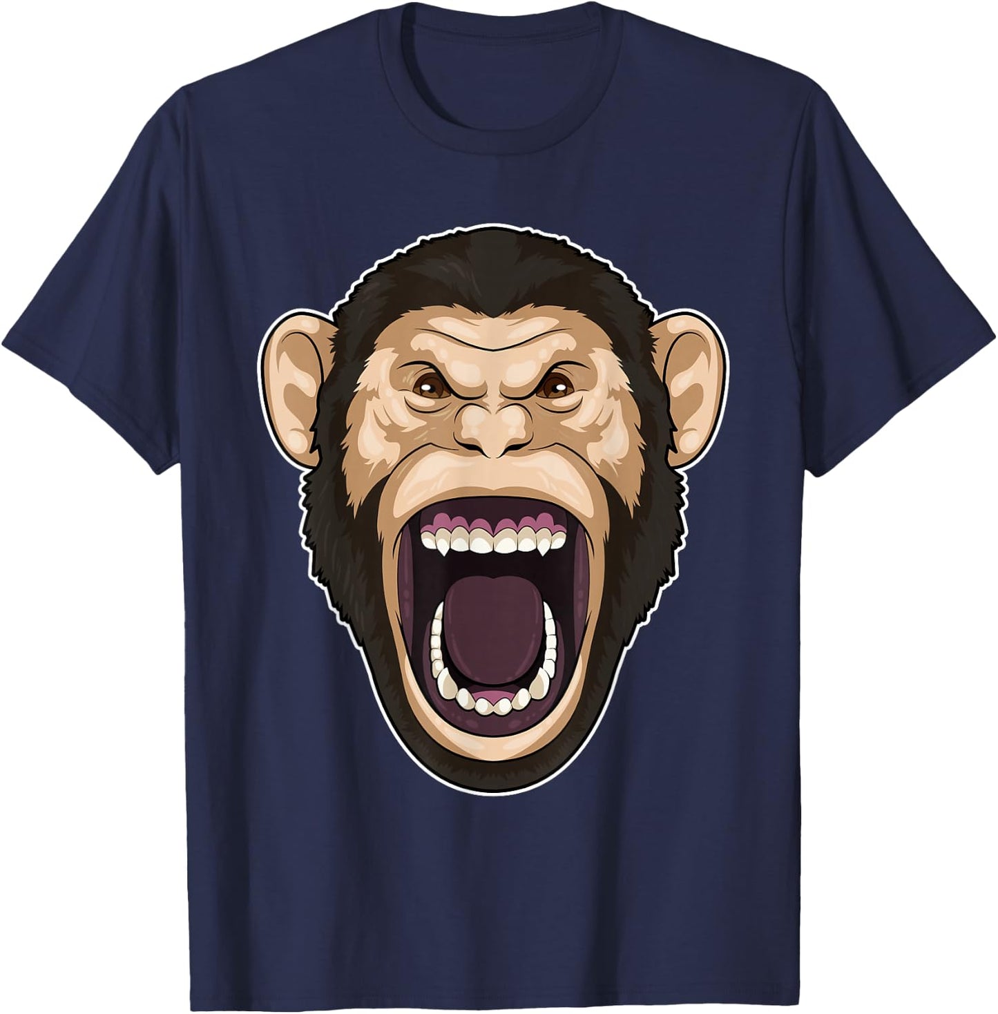 Roaring Monkey T-Shirt - T-Shirt | Navy