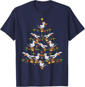 Albatrosses Bird Xmas Tree Gift Santa Albatrosses Christmas T-Shirt - T-Shirt | Navy