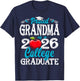 Proud Grandma of A 2026 College Graduate Graduation T-Shirt - T-Shirt | Navy