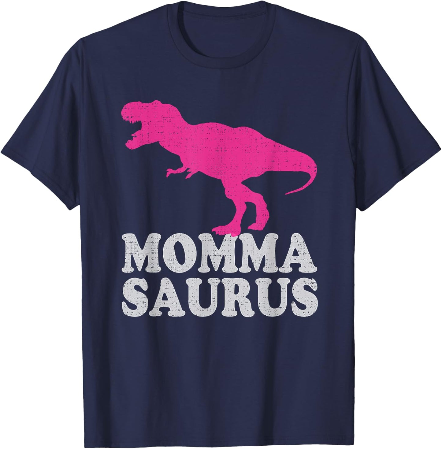 Cute T Rex MOMMASAURUS Shirt T-Rex Dinosaur Mom T-Shirt - T-Shirt | Navy