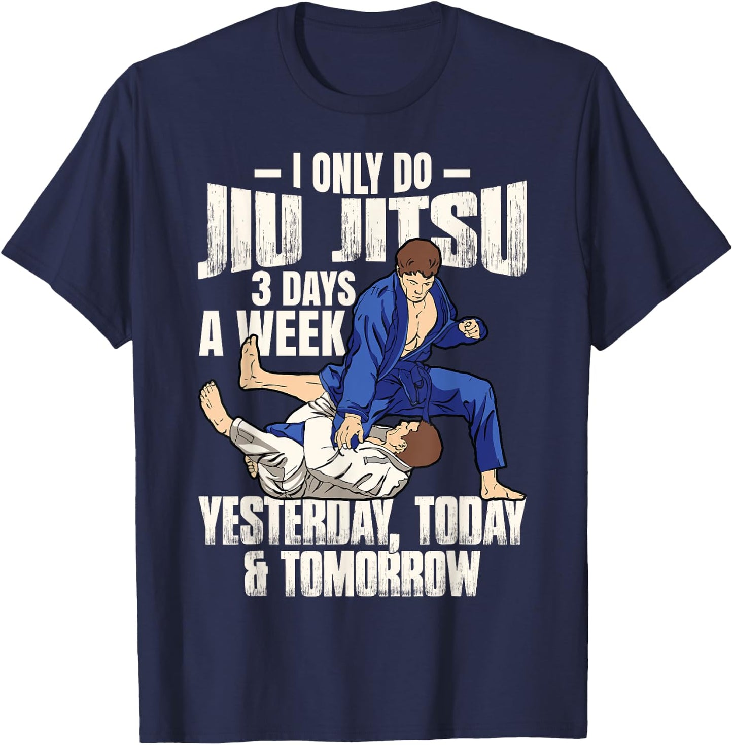 Funny Jiu Jitsu Martial Art Brazilian BJJ T-Shirt - T-Shirt | Navy