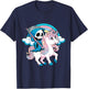 Kawaii Pastel Goth Cute Creepy Halloween Unicorn Grim Reaper T-Shirt - T-Shirt | Navy