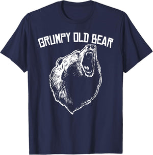 Grumpy Old Bear T-Shirt - T-Shirt | Navy