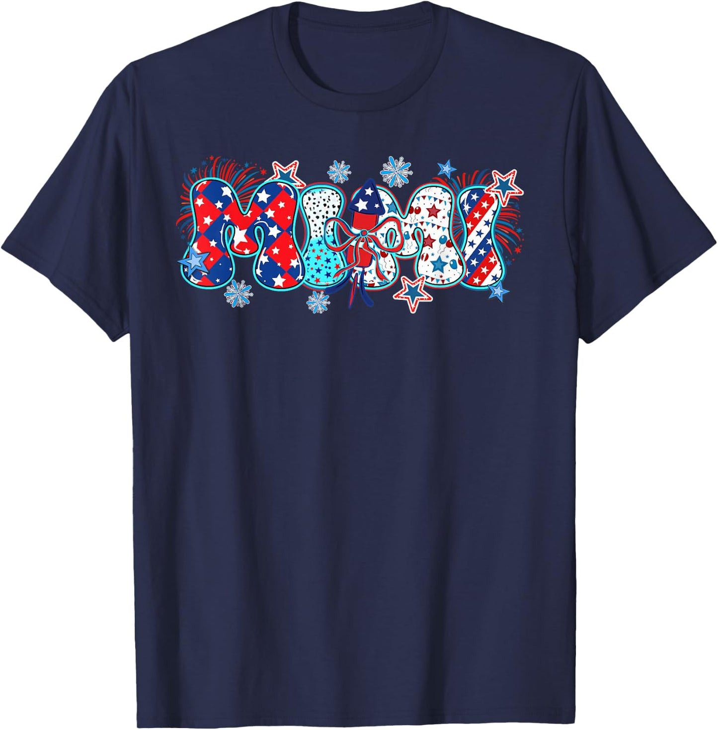 Mimi USA Patriotic 4th of july American Family Matching T-Shirt - T-Shirt | Navy