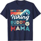 My Favorite Hiking Buddy Calls Me Mom Hiking Mom Vintage T-Shirt - T-Shirt | Navy