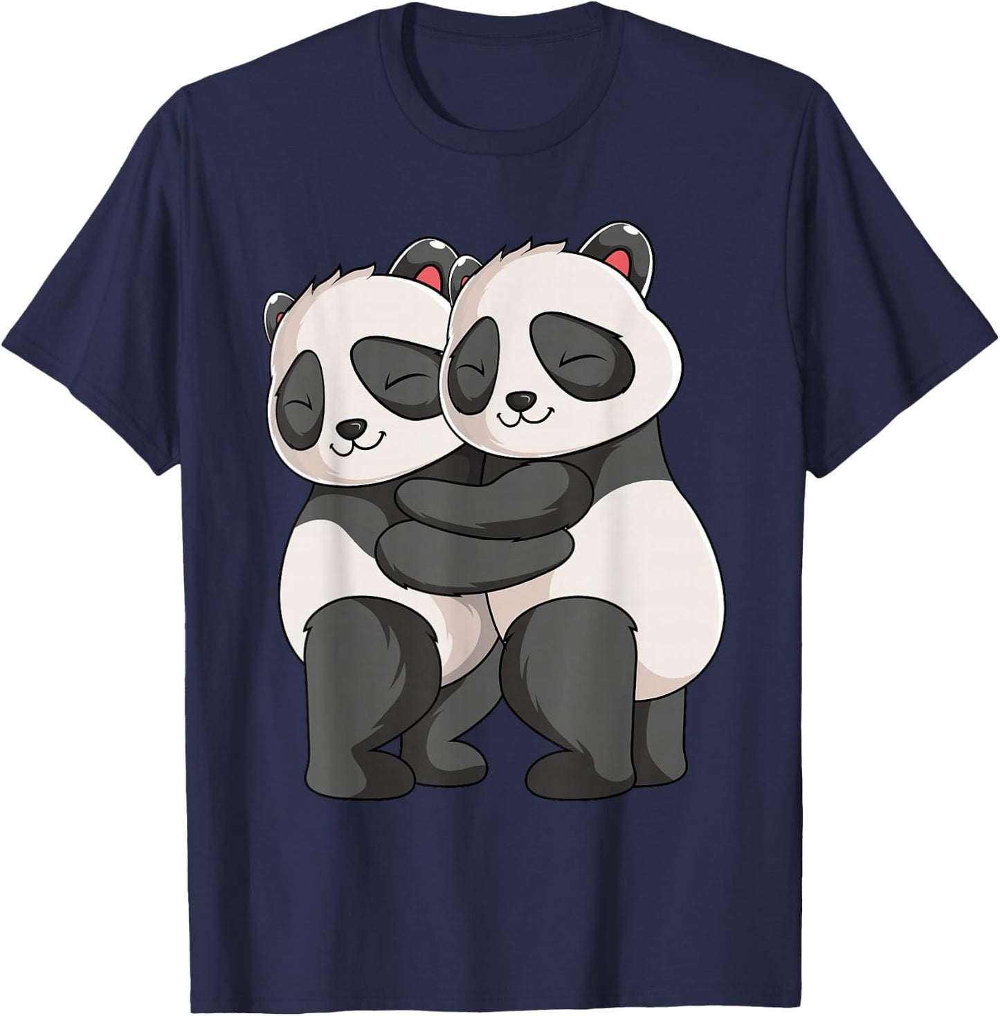 Panda Lovers Panda Bear Girls Children T-Shirt - T-Shirt | Navy