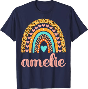 Amelie Amelie Name Birthday Shirt Gift T-Shirt - T-Shirt | Navy
