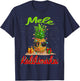Mele Kalikimaka Christmas Pineapple Shaka Hawaii T-Shirt - T-Shirt | Navy