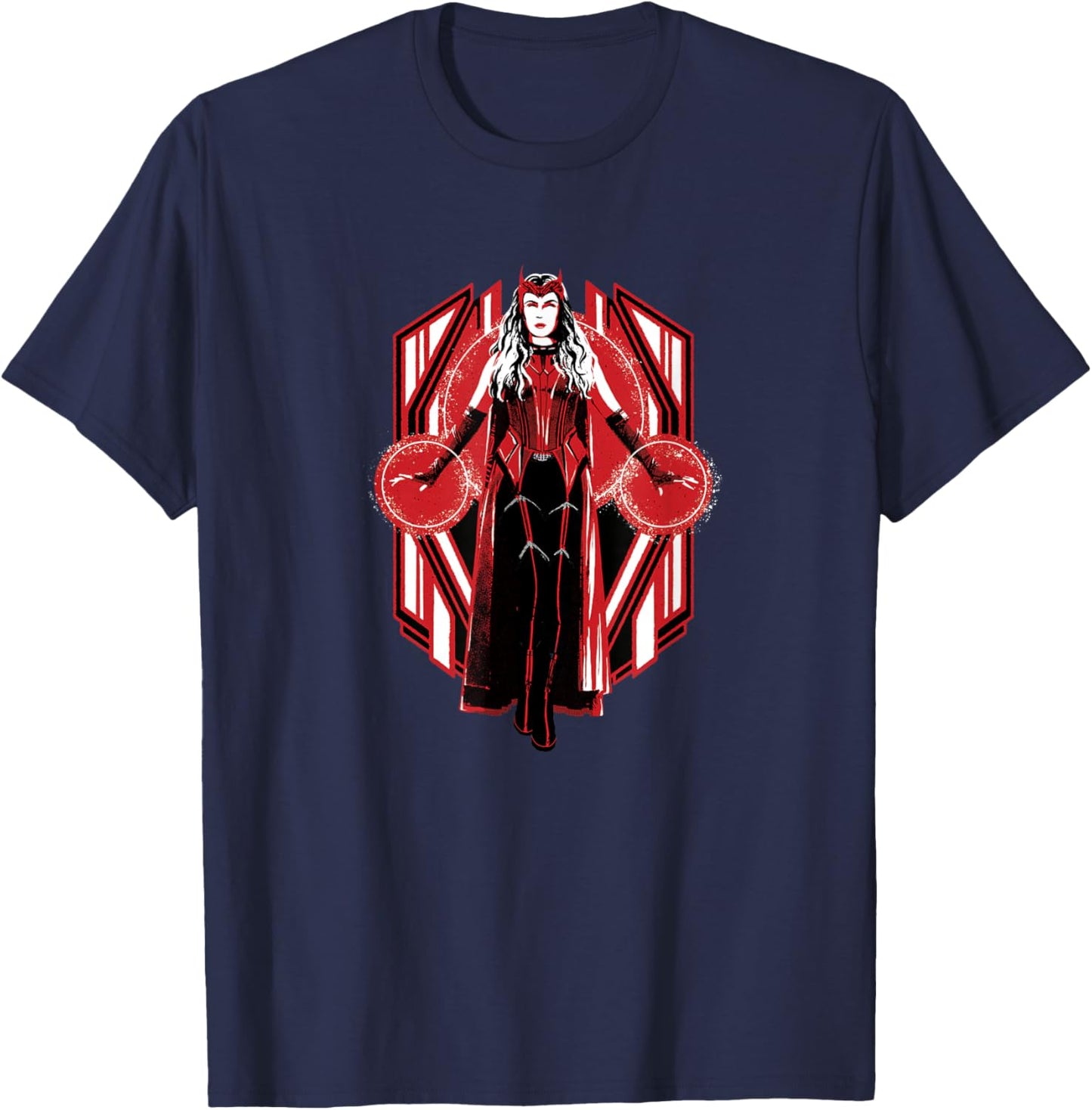 Marvel WandaVision Scarlet Witch Power Portrait T-Shirt - T-Shirt | Navy