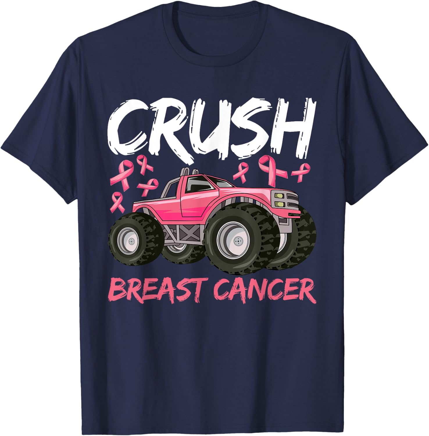 Boys Breast Cancer Awareness Shirt for Boys Kids Toddlers T-Shirt - T-Shirt | Navy