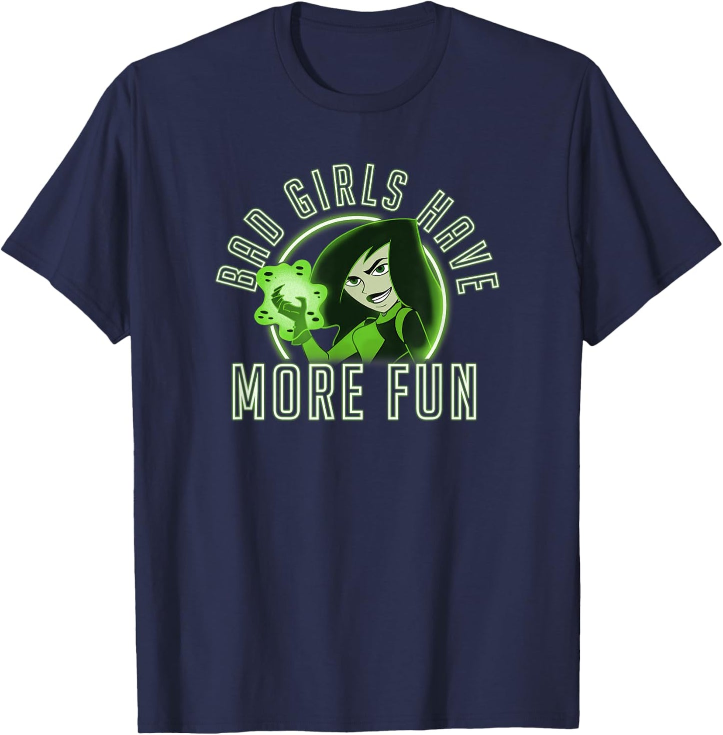 Disney Kim Possible Shego Bad Girls Have More Fun T-Shirt - T-Shirt | Navy