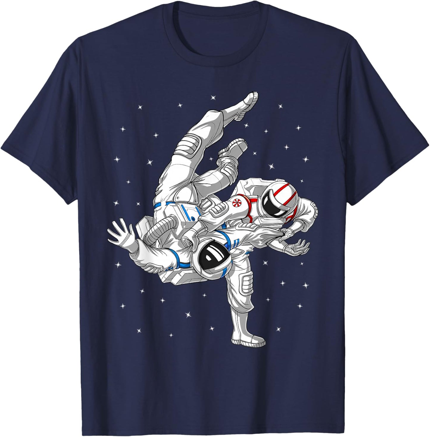 Astronaut Brazilian Jiu-Jitsu Judo Martial Arts Grappling Small T-Shirt - T-Shirt | Navy