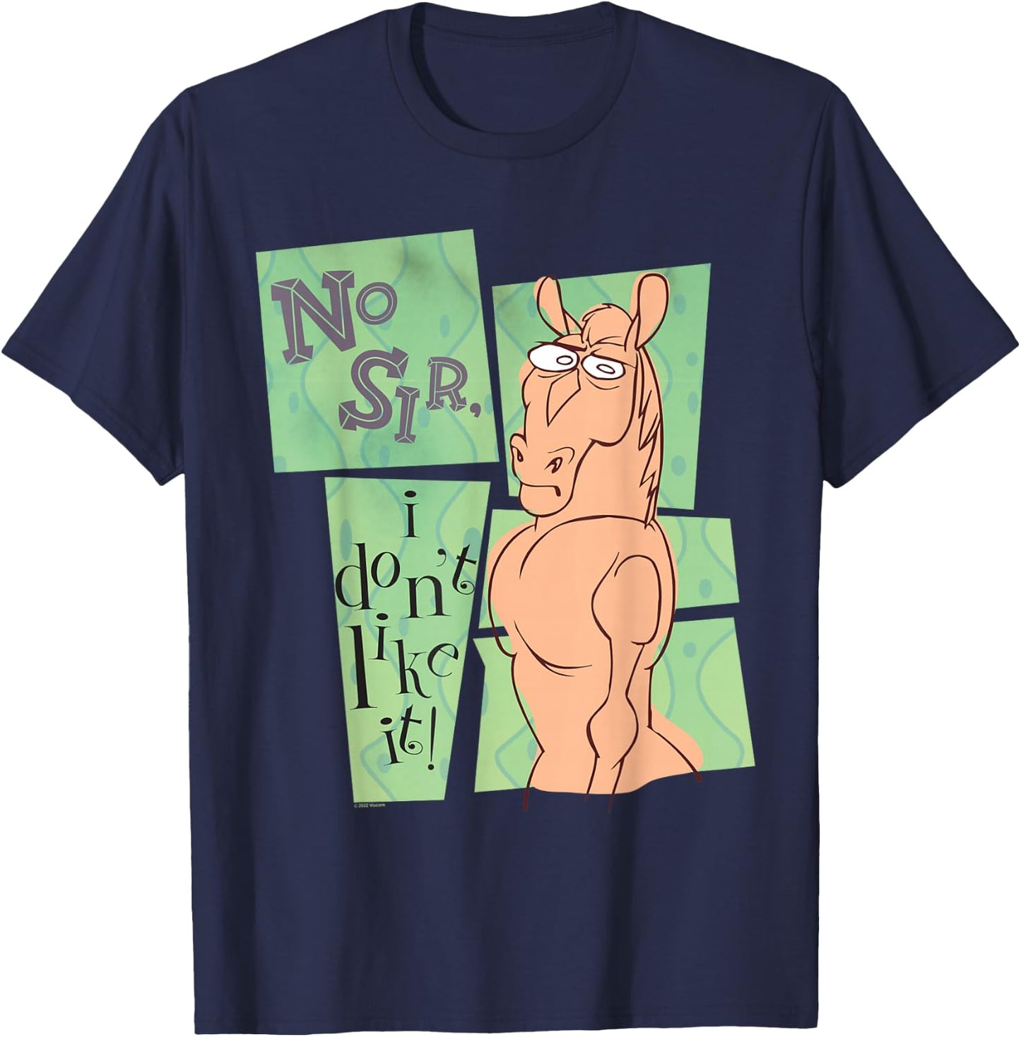 Ren & Stimpy No Sir I Don’t Like It T-Shirt - T-Shirt | Navy