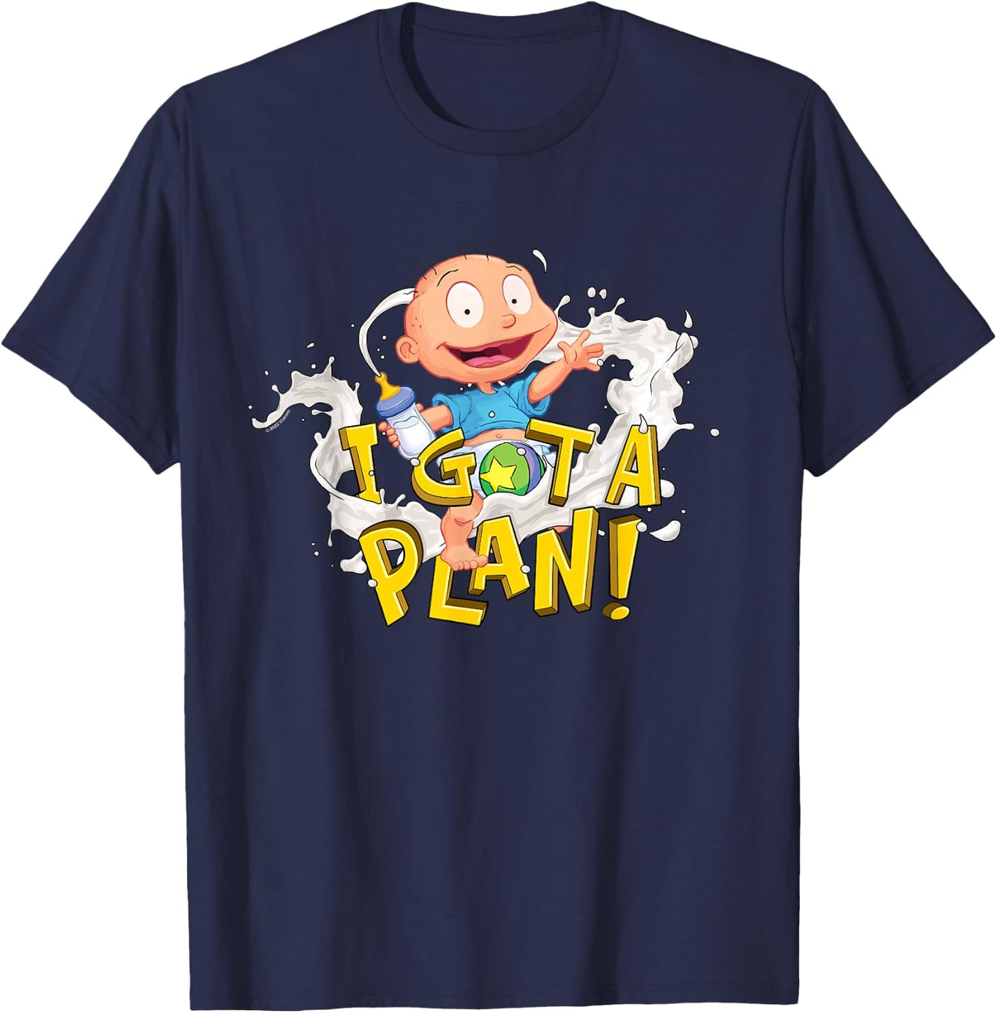 Rugrats Tommy Pickles Has A Plan T-Shirt - T-Shirt | Navy