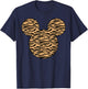 Disney Mickey and Friends Mickey Tiger Print Fill Small T-Shirt - T-Shirt | Navy