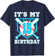 It's My 15th Birthday 15 Year Old Birthday Baseball Player T-Shirt - T-Shirt | Navy