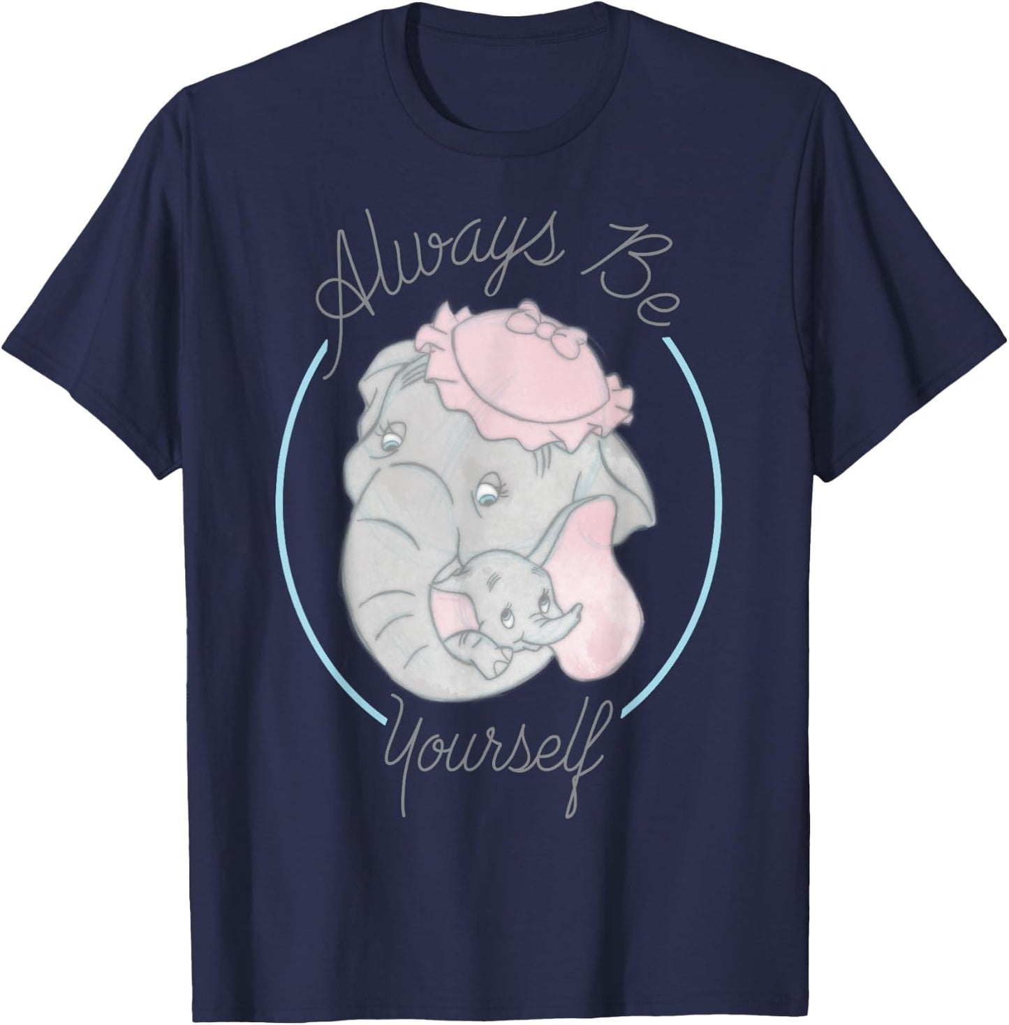 Disney Dumbo and Mrs. Jumbo Always Be Yourself Small T-Shirt - T-Shirt | Navy