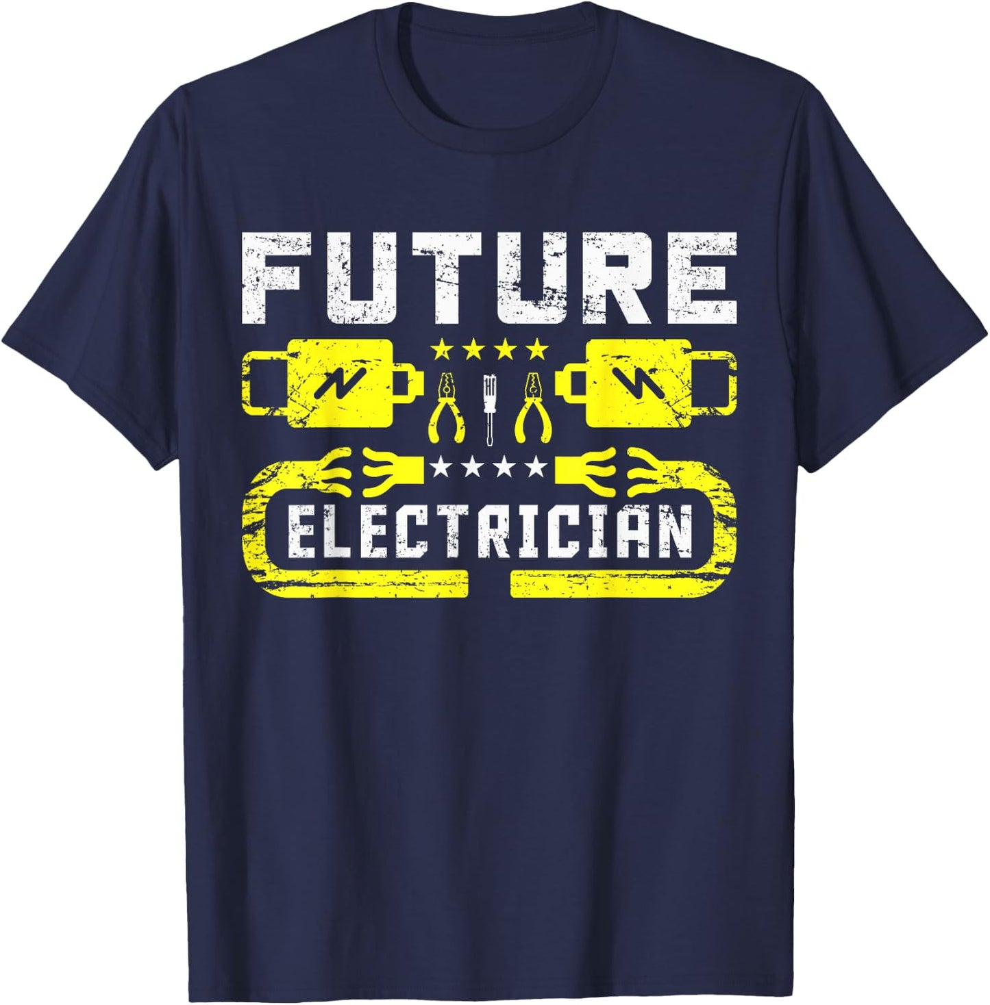 Future Electrician Apprentice in Training T-Shirt - T-Shirt | Navy