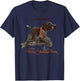 German Shorthaired Pointer Shirt. A Born Hunter! T-Shirt - T-Shirt | Navy
