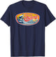 Vintage Retro Surf Style UC Santa Cruz T-Shirt - T-Shirt | Navy