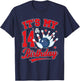 14 Year Old Bowler It's My 14th Birthday Bowling Theme Party T-Shirt - T-Shirt | Navy