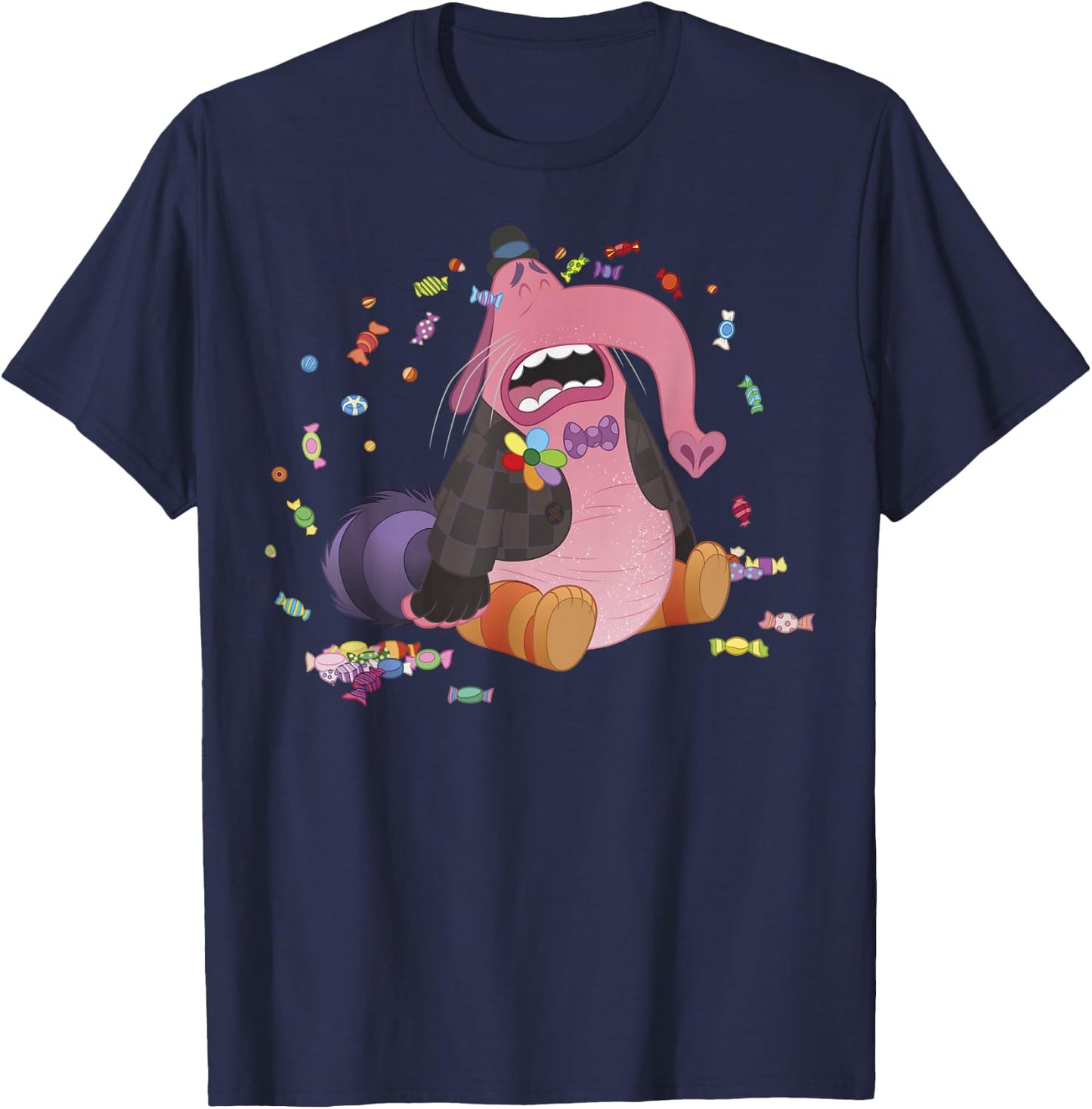Disney Pixar Inside Out Bing Bong Crying Candy Portrait T-Shirt - T-Shirt | Navy